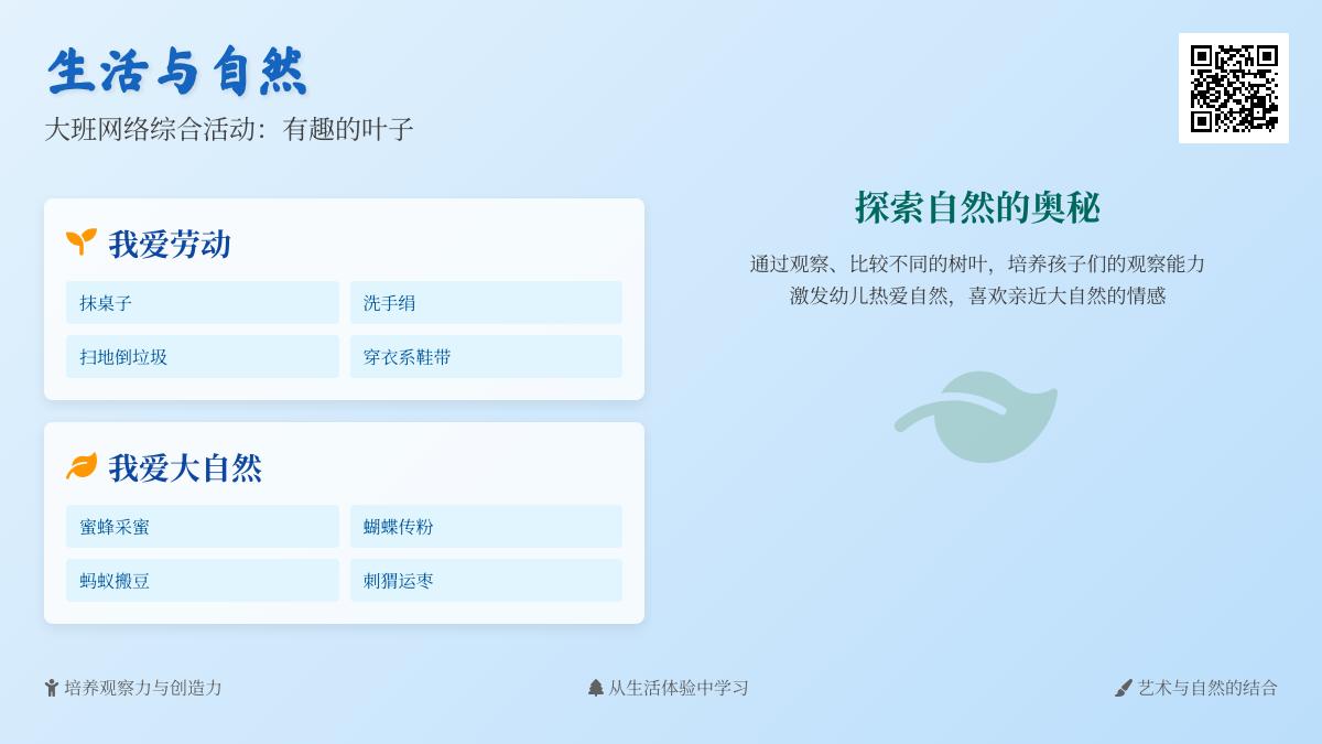 大班美术有趣的树叶教案反思
