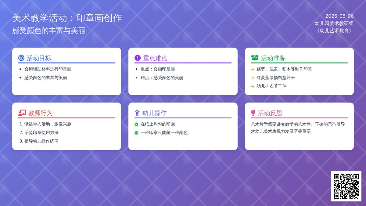 小班美术彩色的花布教案反思