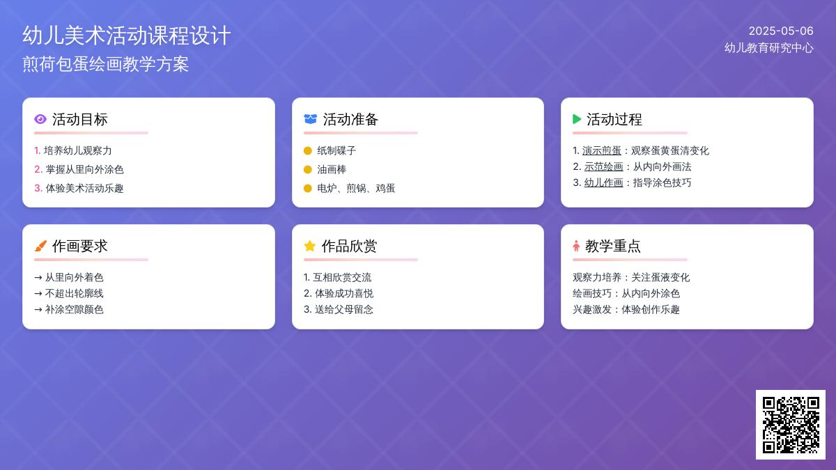 小班美术活动荷包蛋教案