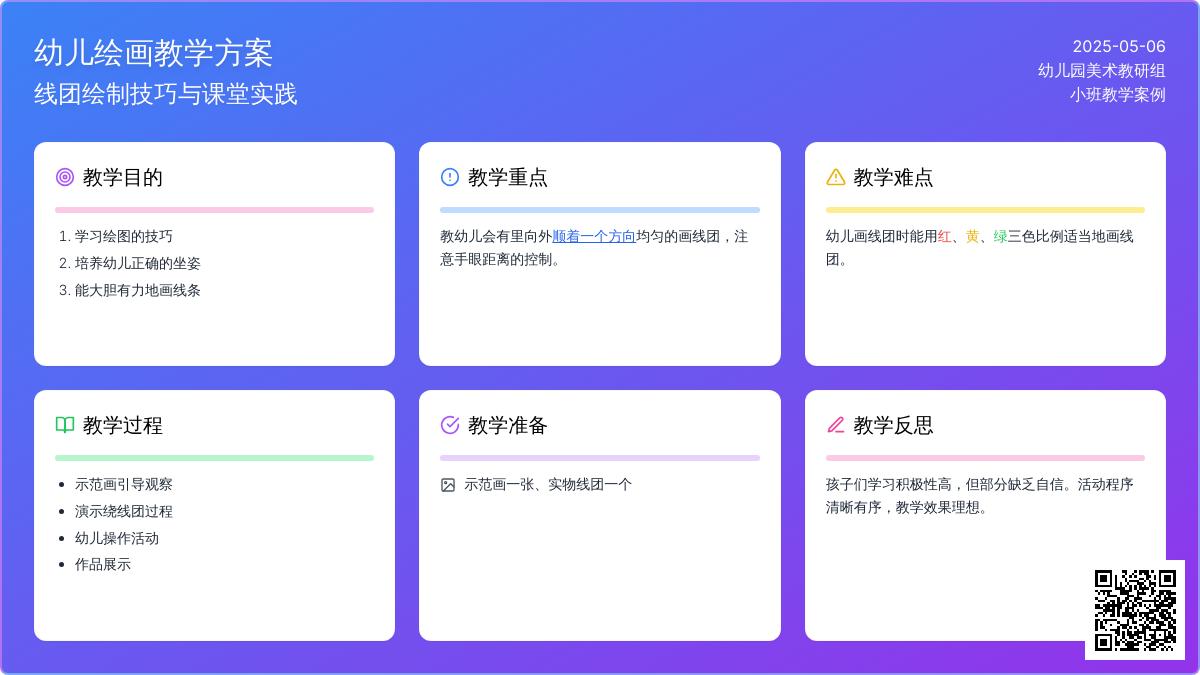 小班美术绘画绕团教案反思
