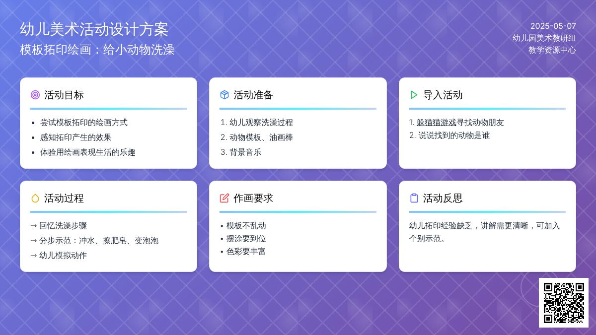 小班美术活动洗澡教案反思