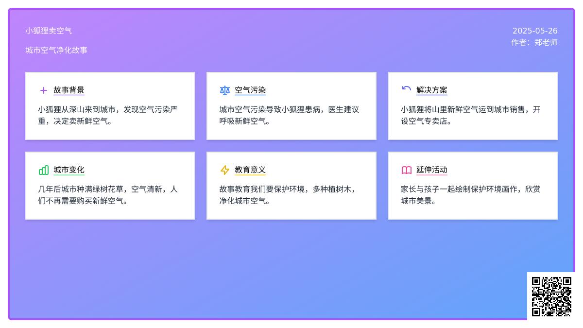 大班语言小狐狸卖空气教案