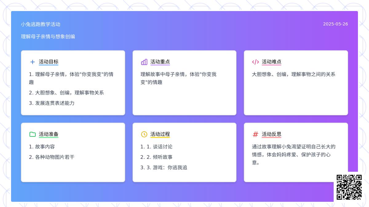 大班语言公开课小兔逃跑教案反思
