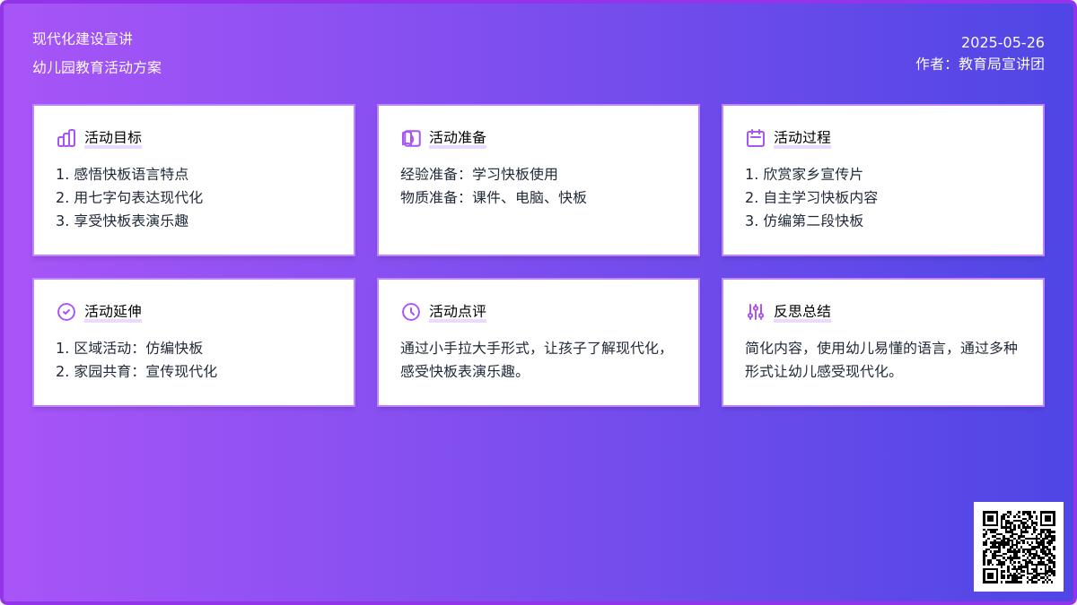 大班语言说说我们的现代化教案反思