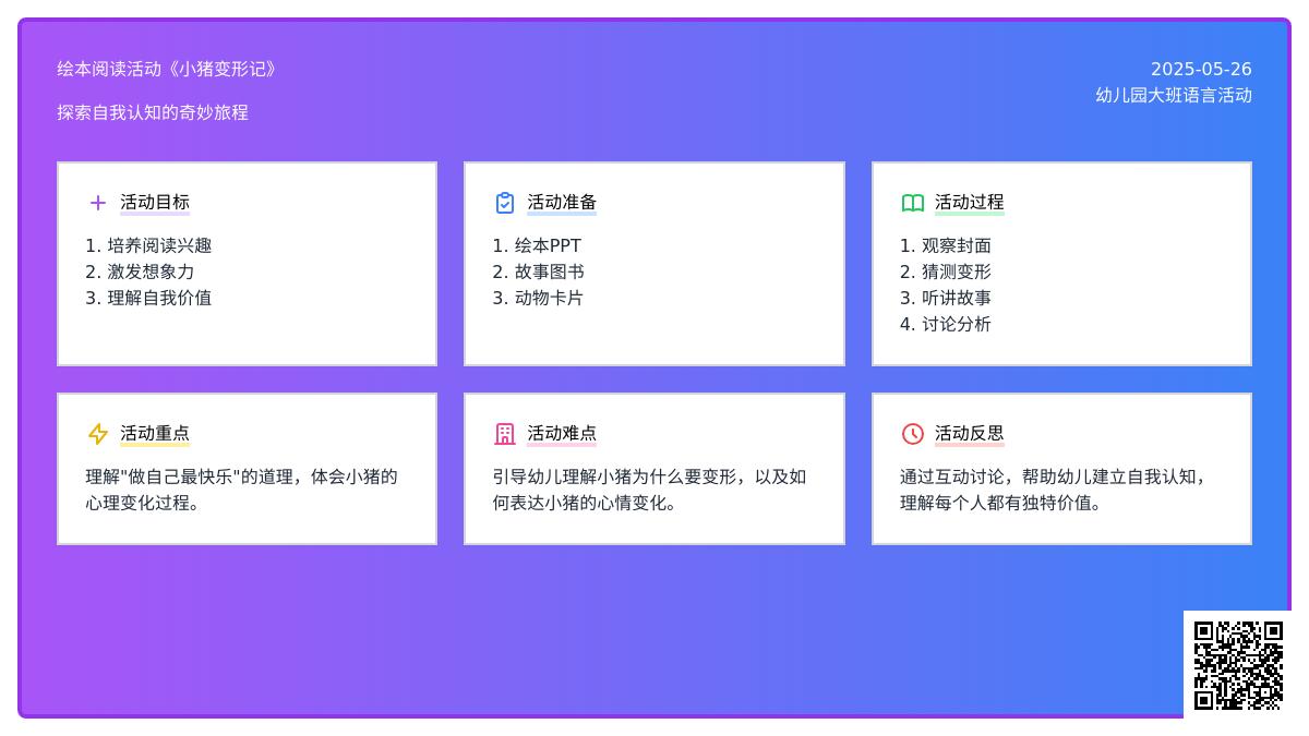 大班语言公开课小猪变形记教案反思