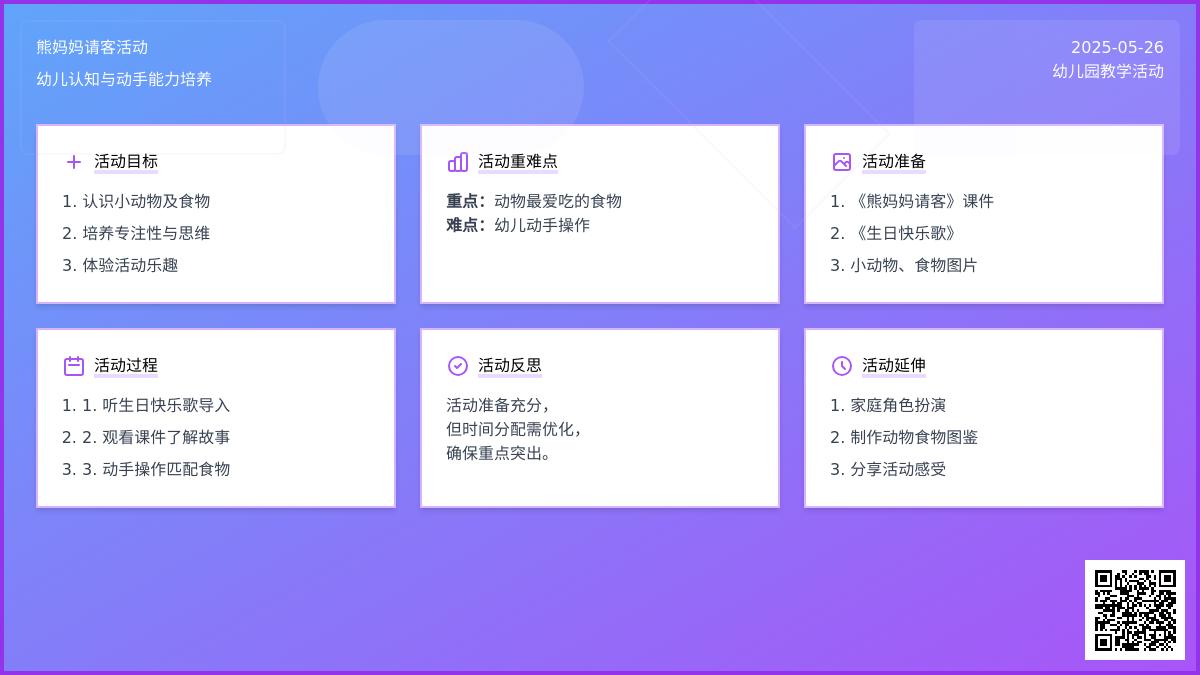 大班语言熊妈妈请客教案反思