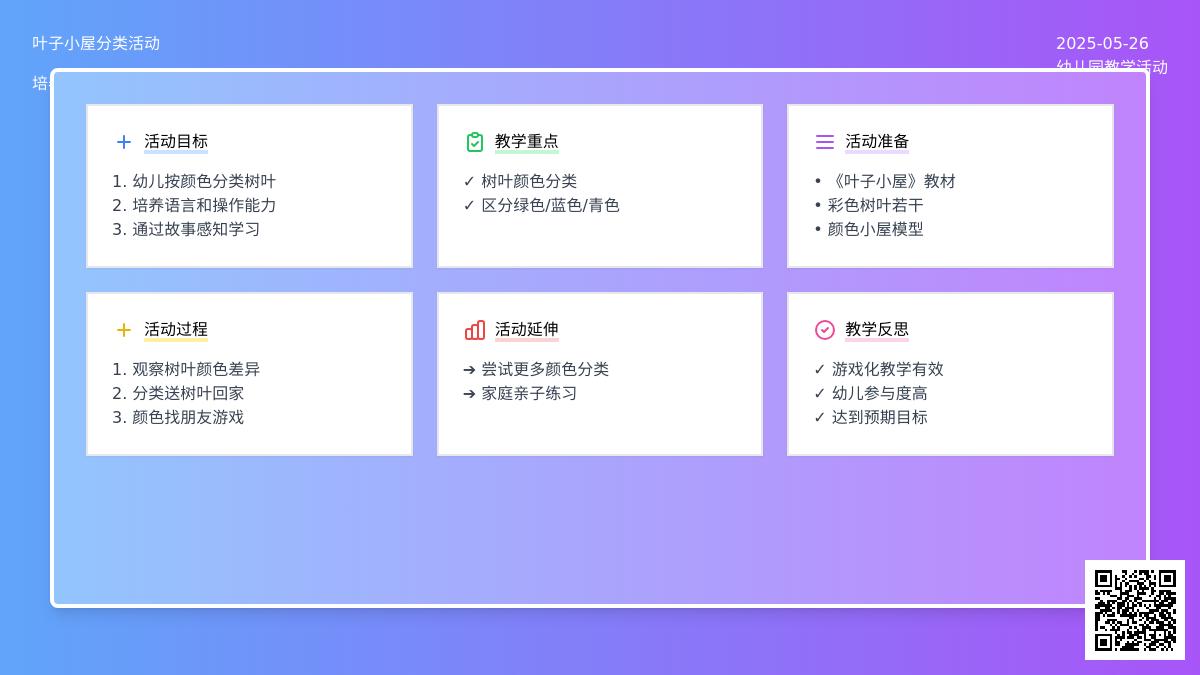 大班语言叶子小屋教案反思