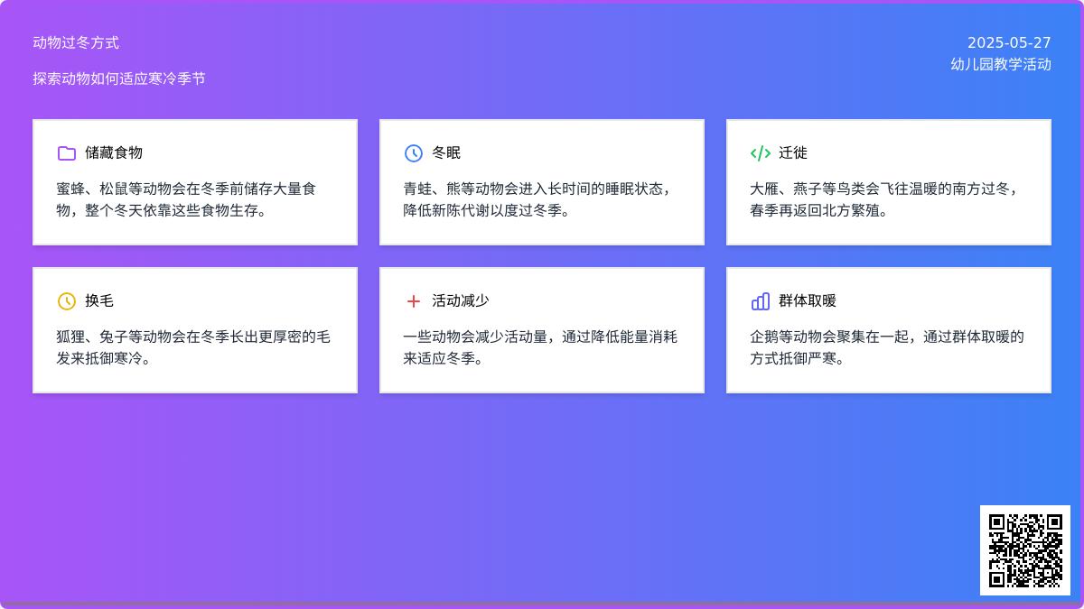 大班科学课动物过冬教案反思