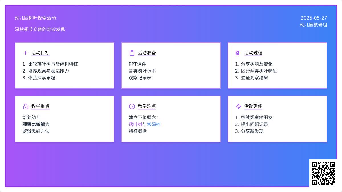 大班科学落叶树与常青树教案反思
