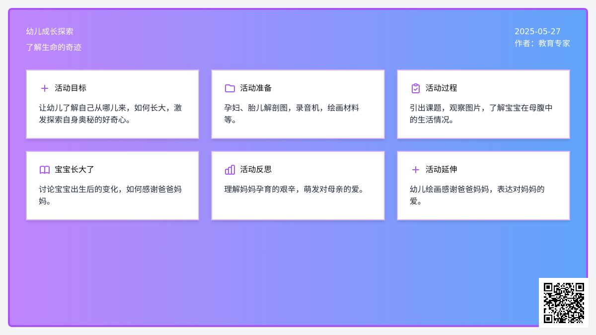 大班科学孩子从哪儿来教案反思