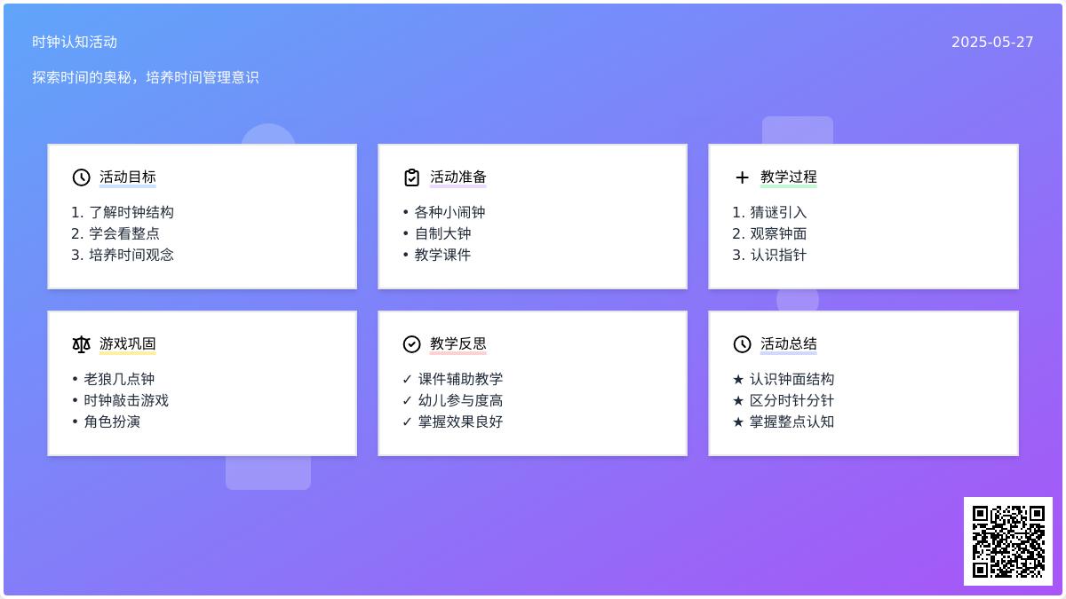 大班科学活动认识钟表教案反思