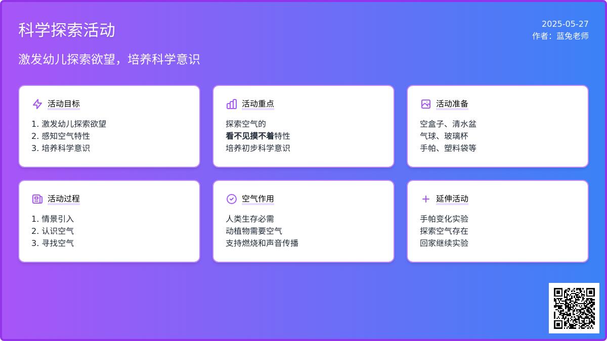 大班科学装一袋空气教案反思
