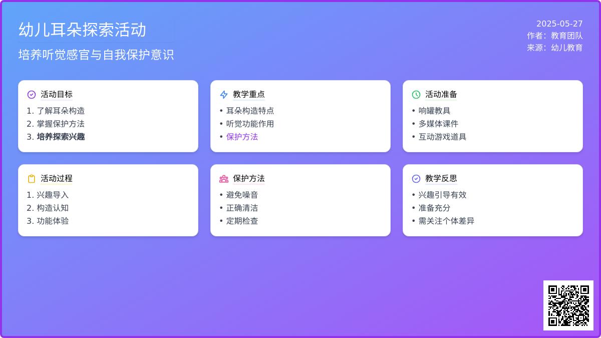 大班科学耳朵教案反思