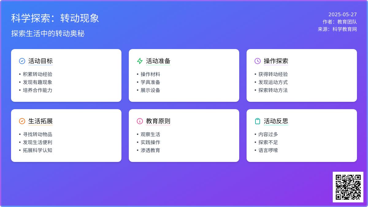 大班科学公开课有趣的转动教案反思