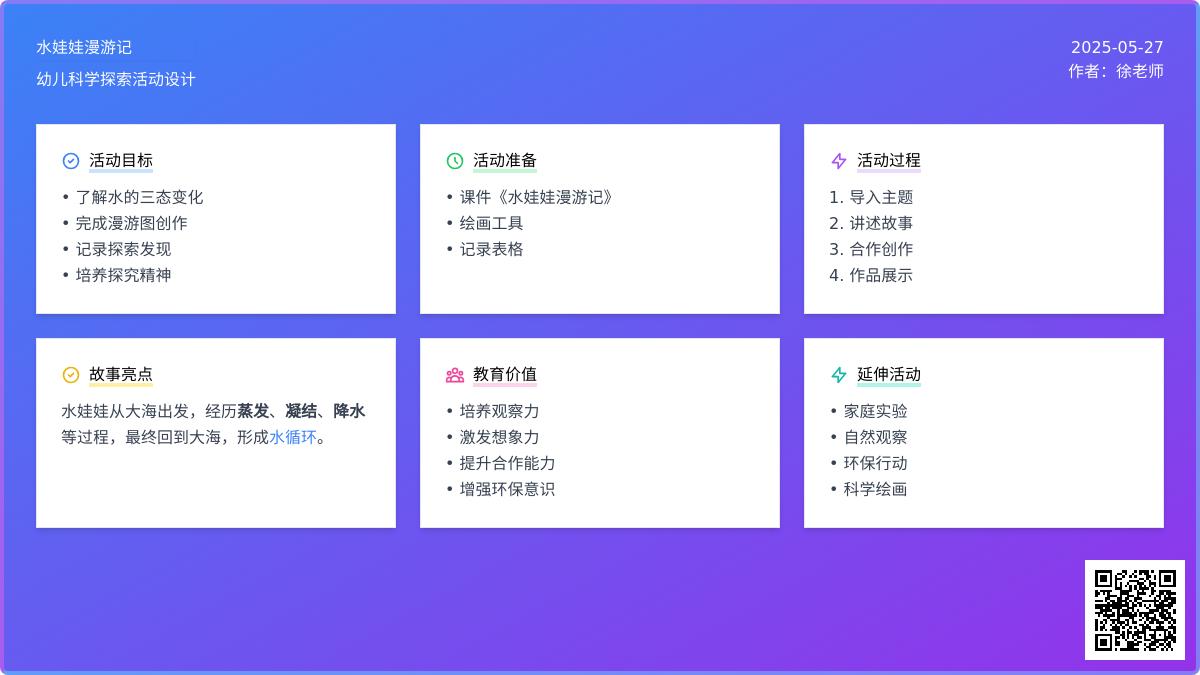 大班科学水娃娃漫游记教案