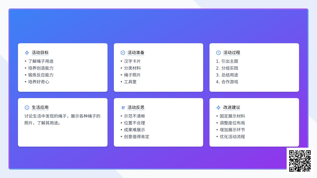 大班科学绳子的用途教案反思