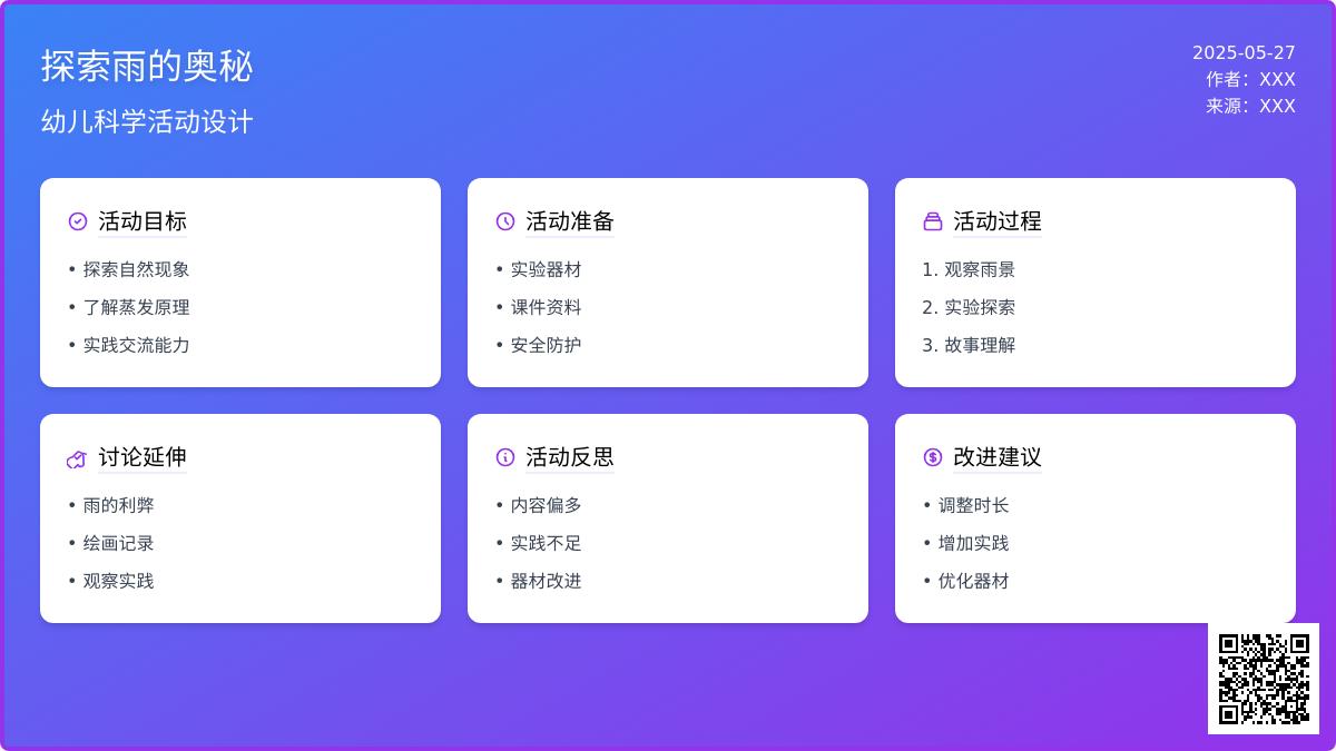 大班科学雨从哪里来教案反思