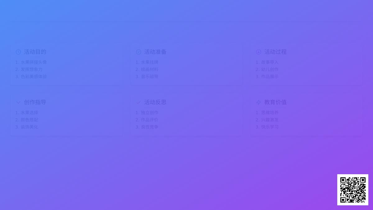 大班艺术活动水果头像教案反思