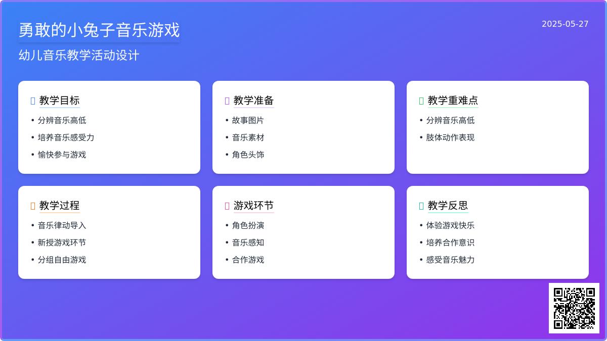 大班音乐游戏活动勇敢的小兔子教案反思