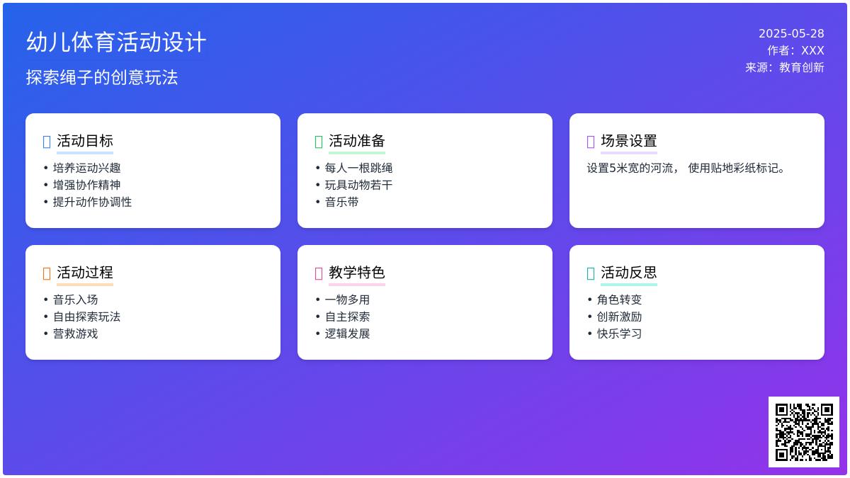 大班体育游戏活动有趣的绳子教案反思