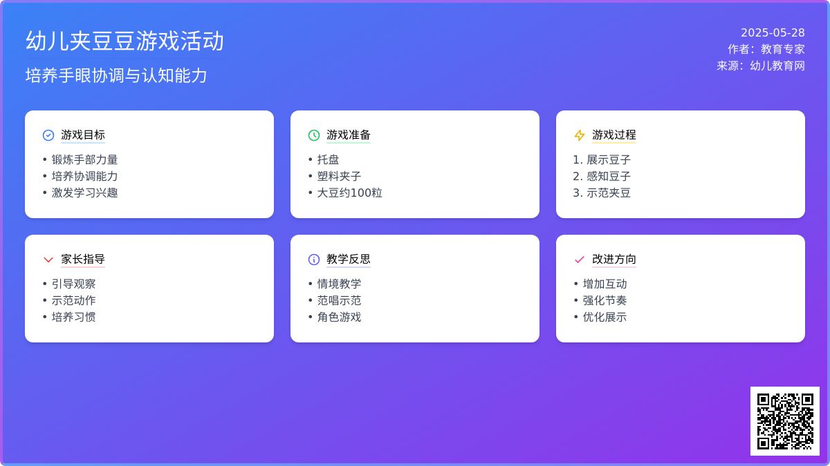 大班游戏节活动夹豆豆教案反思
