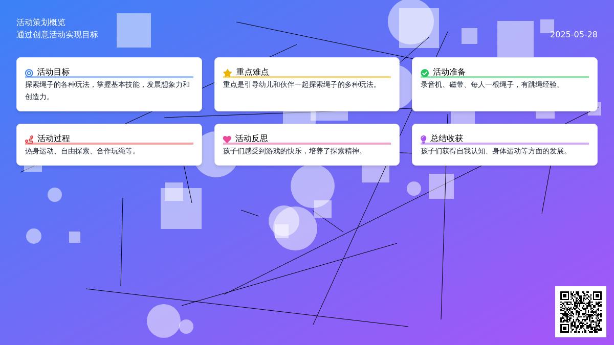 大班健康好玩的绳子教案反思