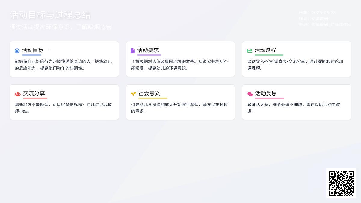 大班健康吸烟有害健康教案反思