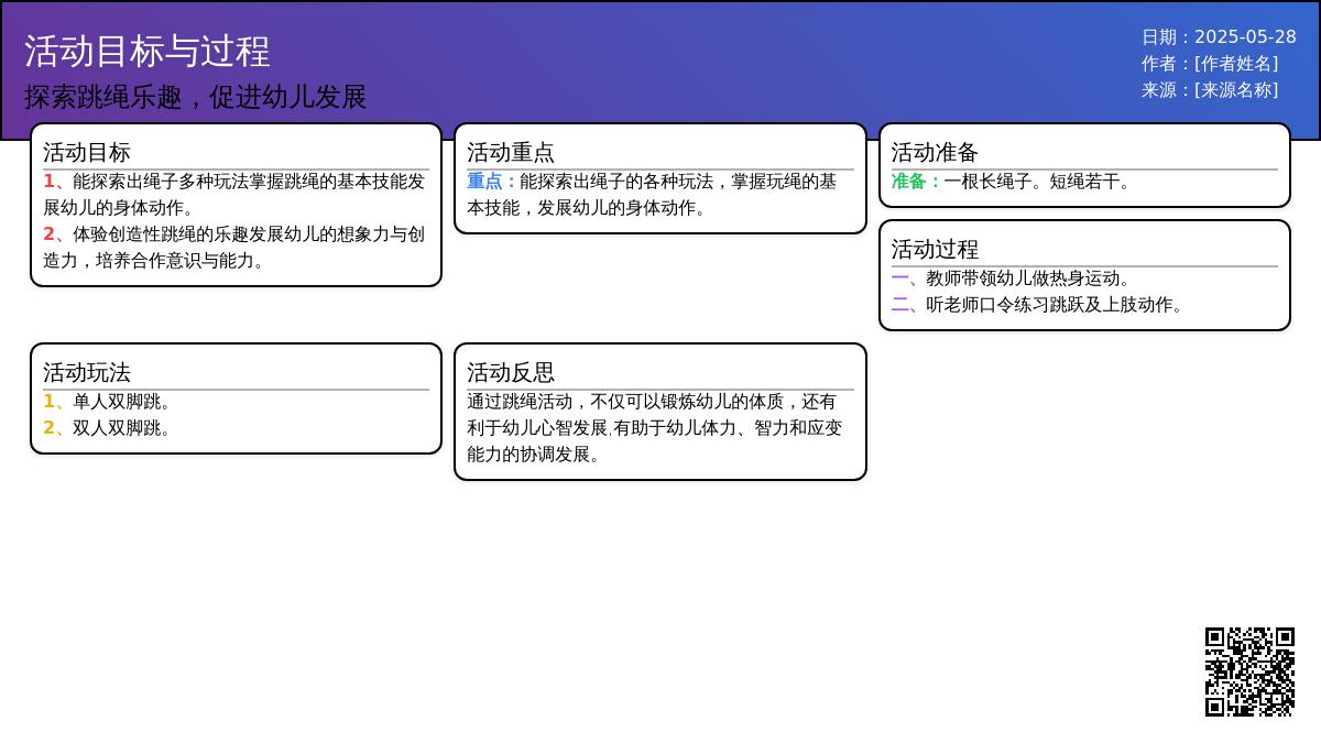 大班健康公开课跳绳教案反思