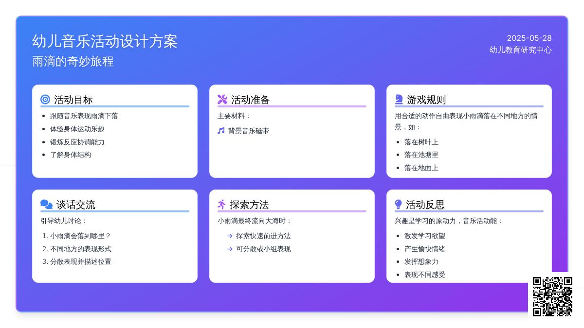 大班健康欢快的小雨滴教案反思