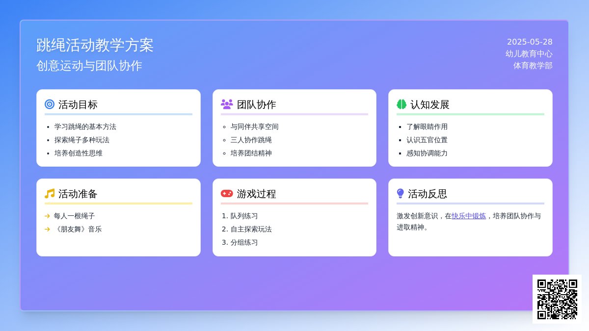 大班健康学习跳绳教案反思