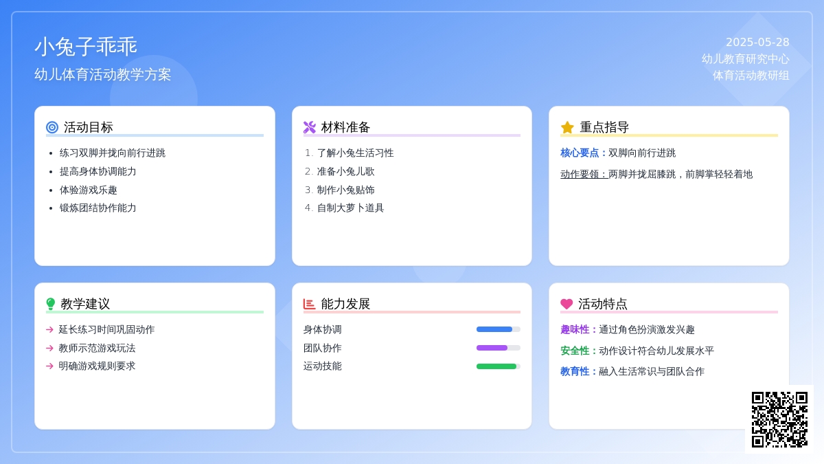 大班健康小兔子乖乖教案反思