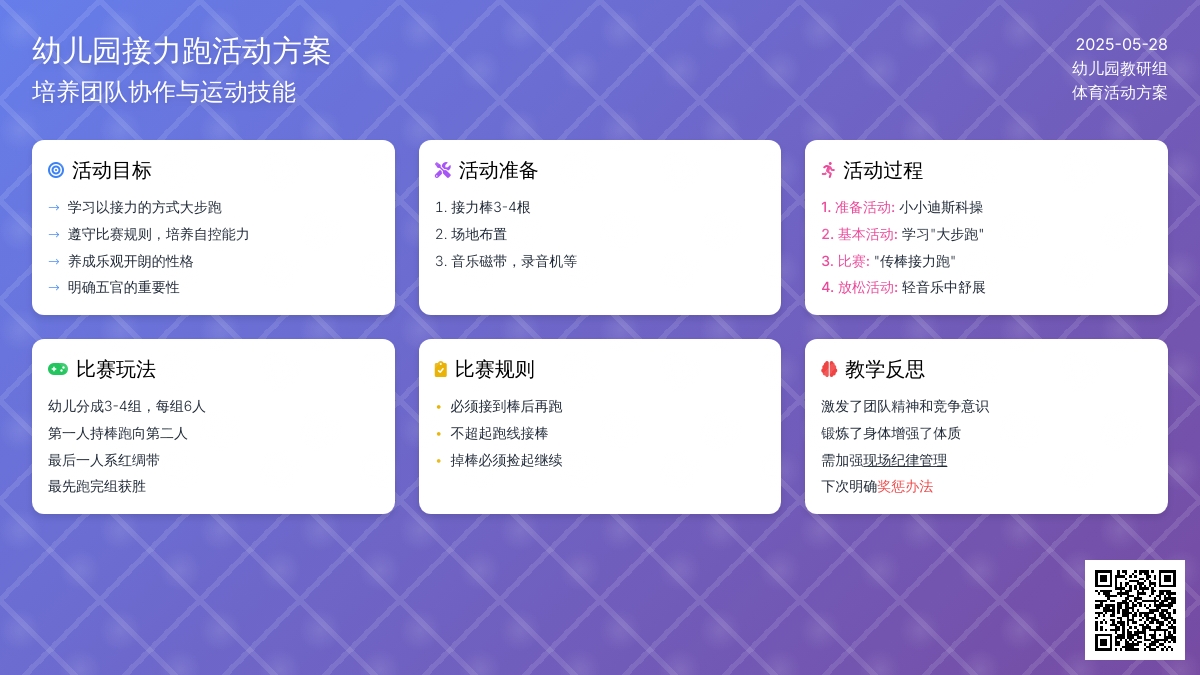 大班健康大步接力跑教案反思