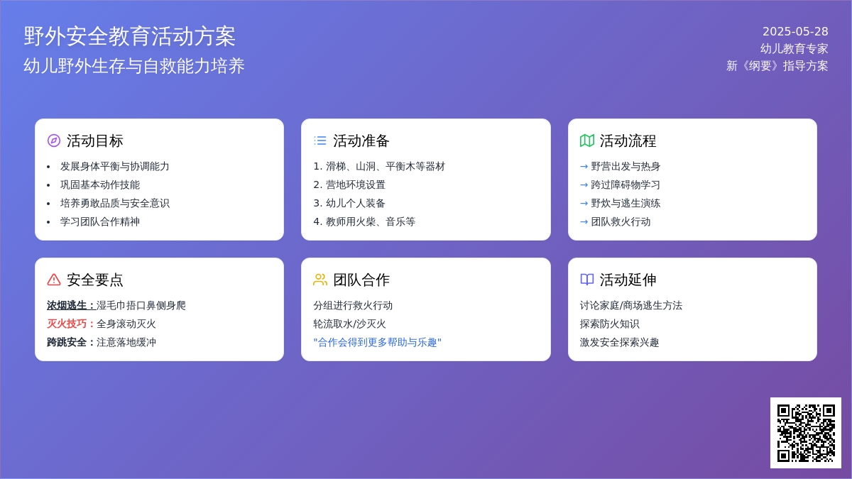 大班健康野营脱险教案反思