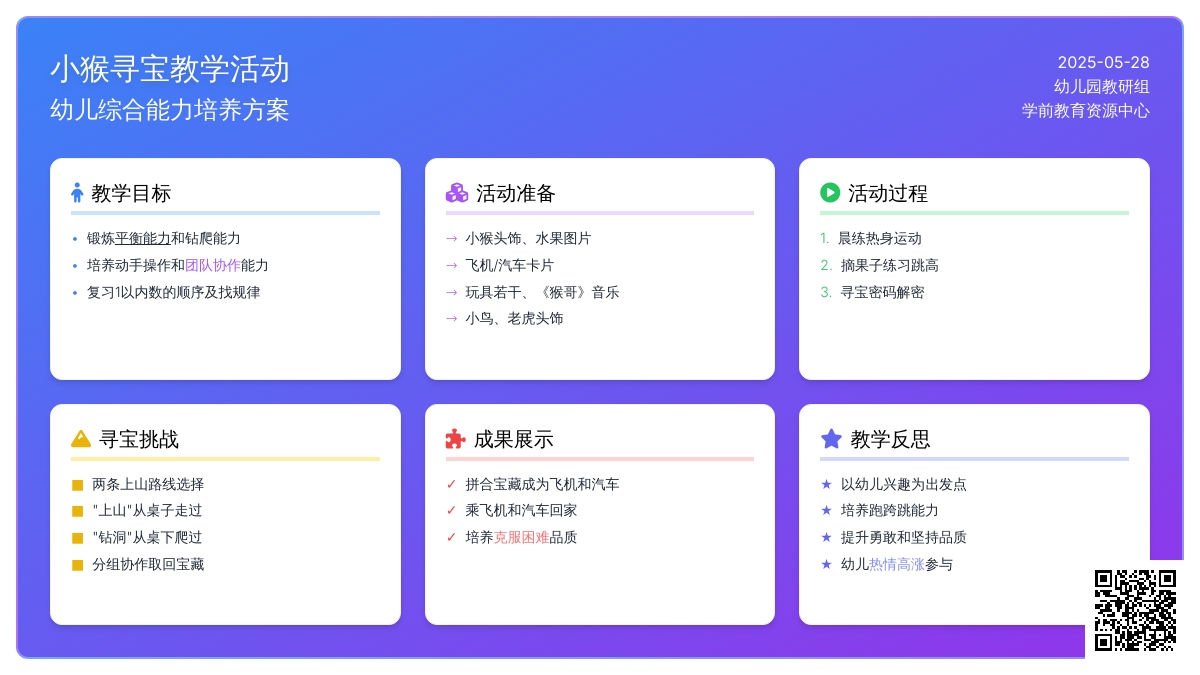 大班健康小猴寻宝教案反思