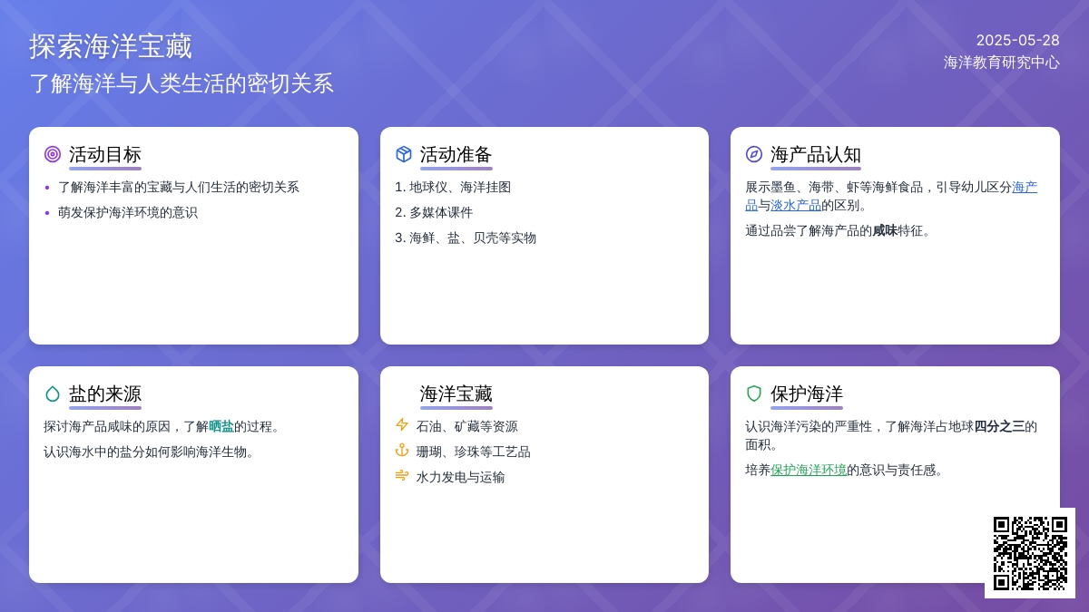 大班社会活动有用的海洋宝藏教案反思