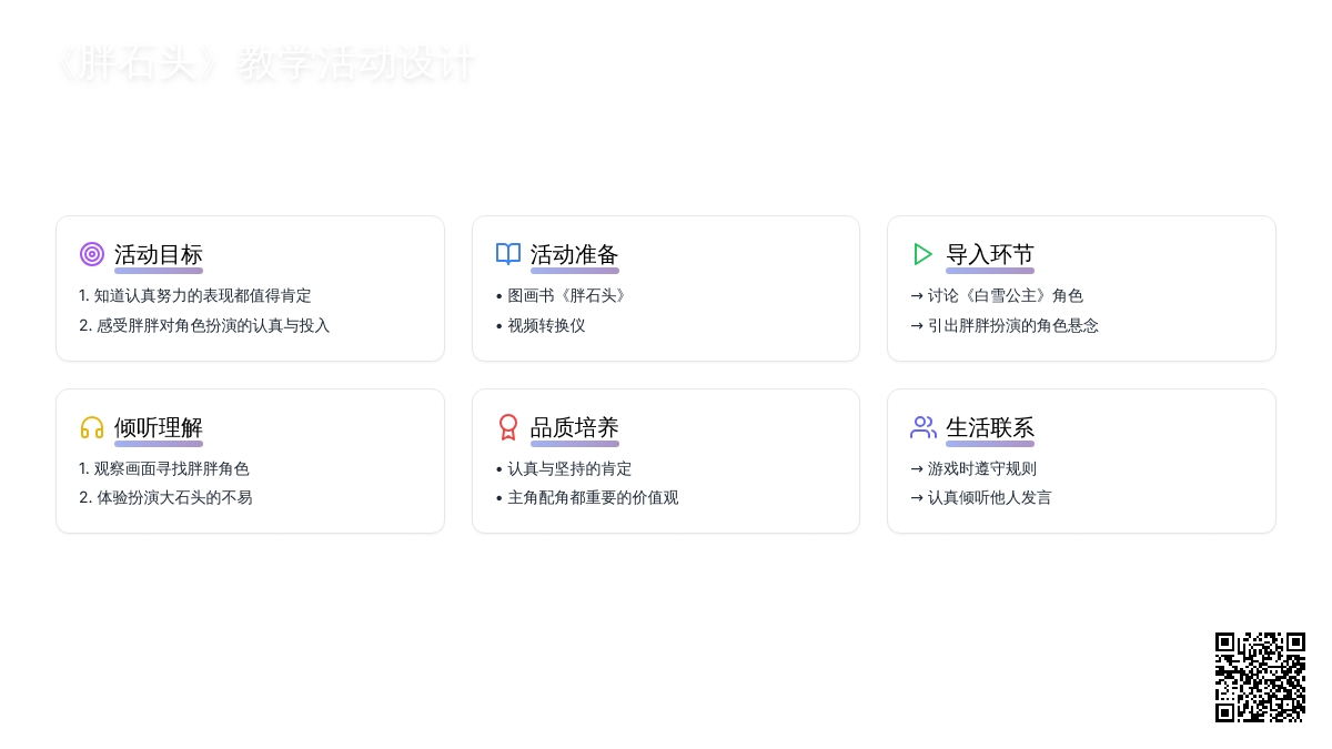 大班社会活动胖石头(含故事MP3)教案反思