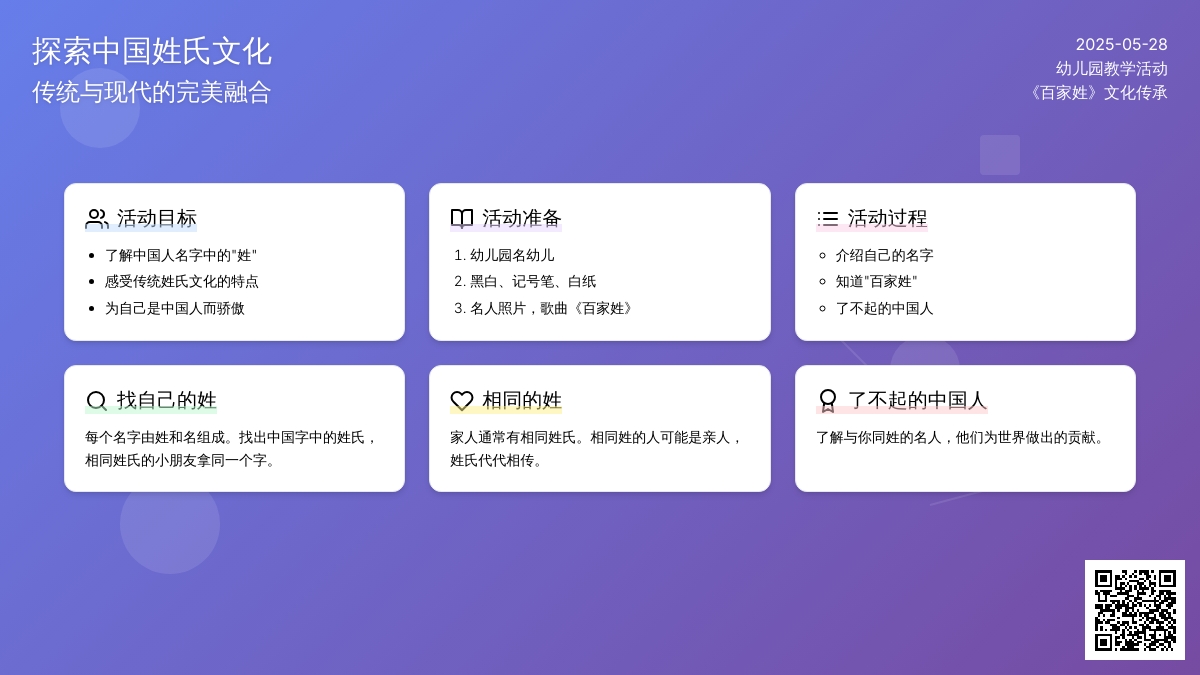 大班社会活动百家姓教案反思