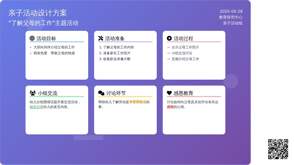 大班社会活动父母亲的工作教案