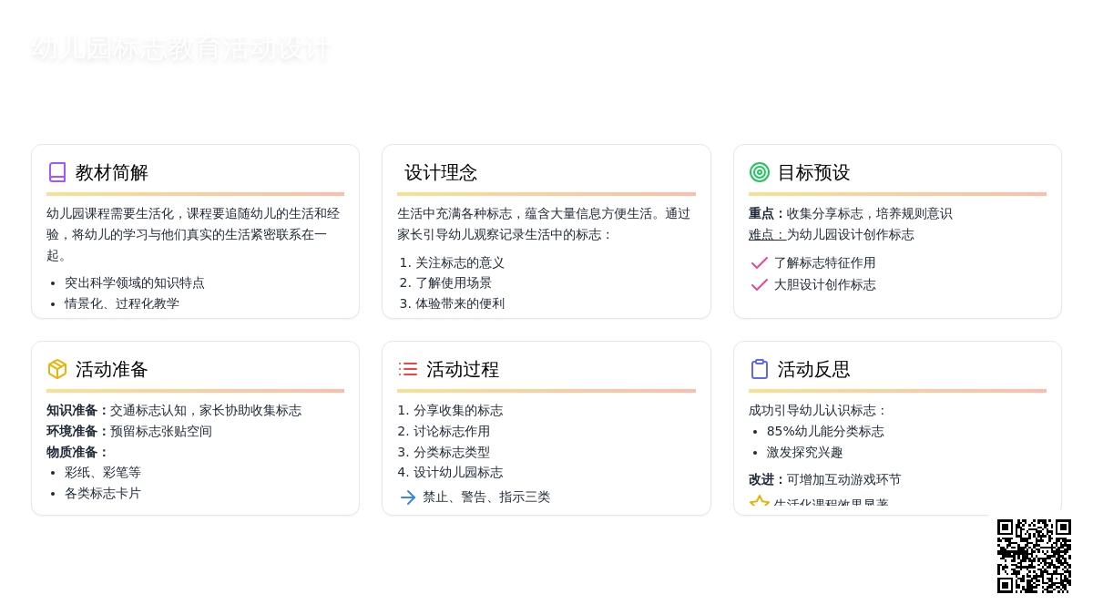 大班社会活动设计标志教案反思