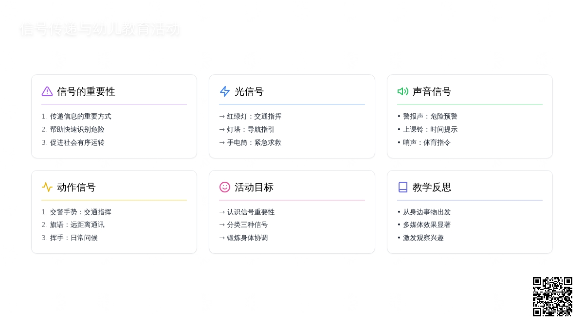大班社会活动生活中的信号教案反思