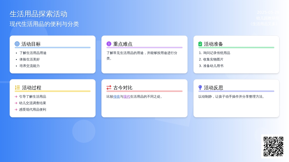 大班社会公开课方便的生活用品教案反思