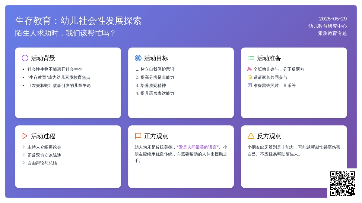 大班社会活动辩论会教案反思