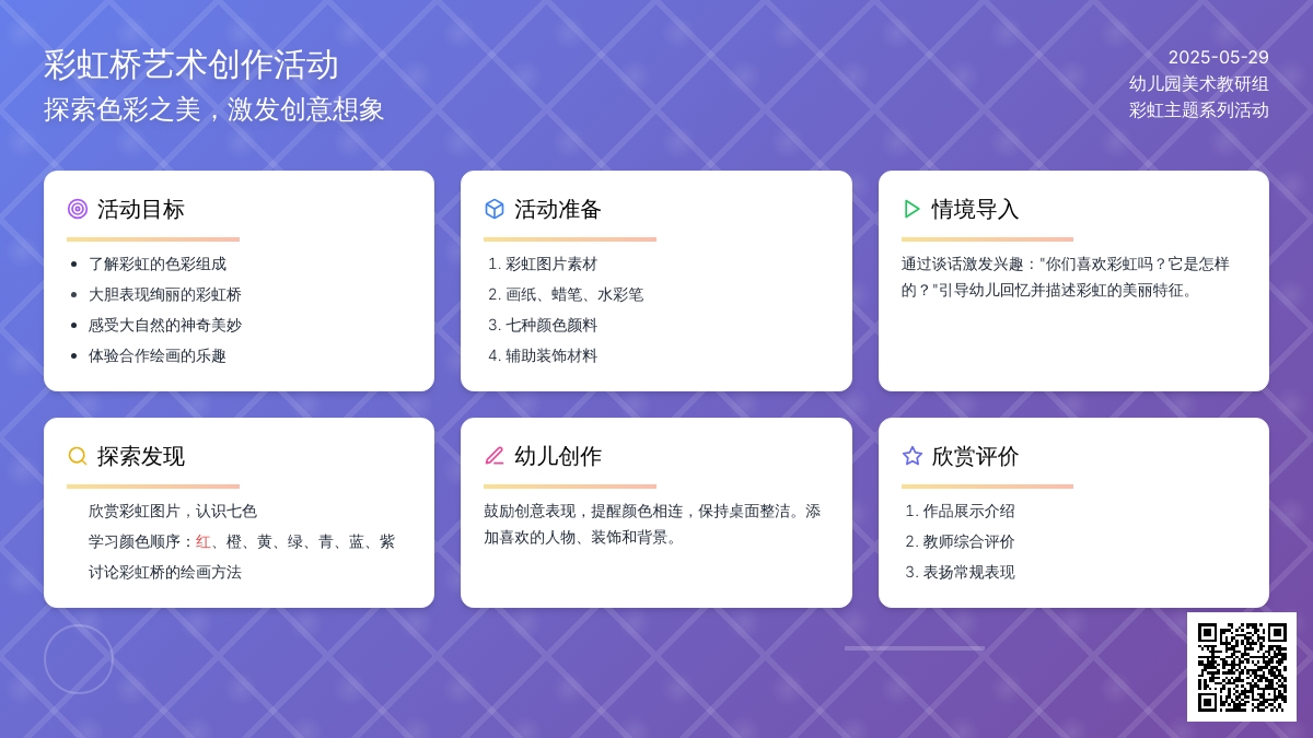 幼儿园中班美术活动彩虹桥教案反思