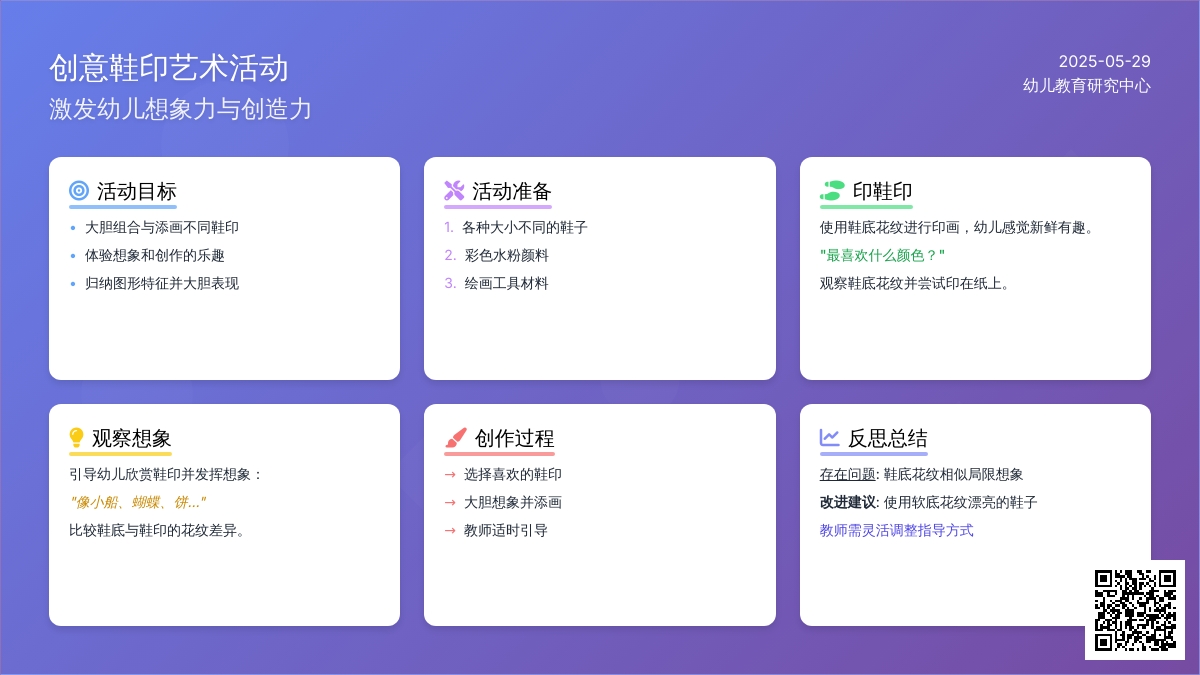 大班美术活动我的鞋印变变变教案反思