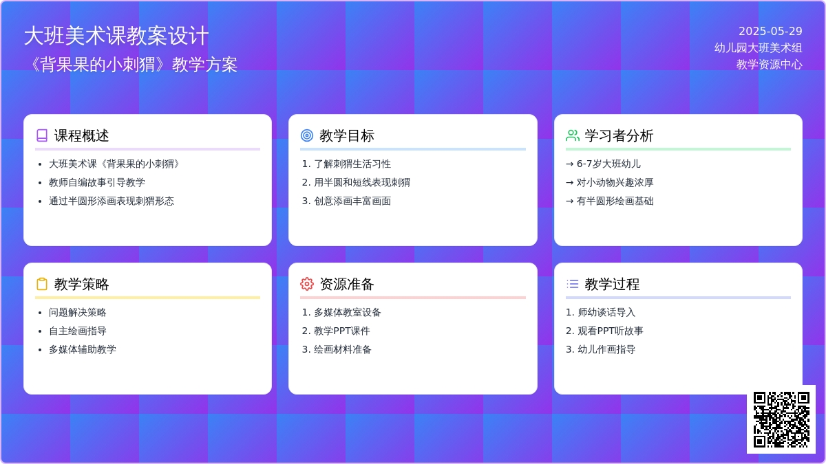 大班美术活动背果果的小刺猬教案反思