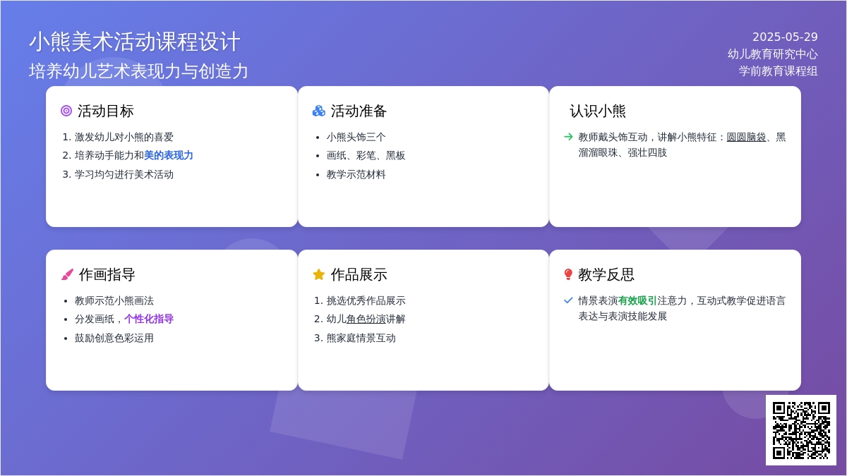 大班美术认识小熊教案反思