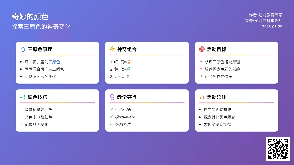 大班美术奇妙的颜色教案反思