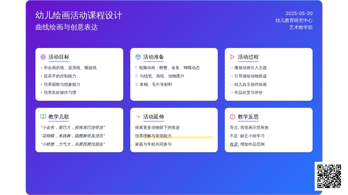 大班美术快乐小精灵教案反思