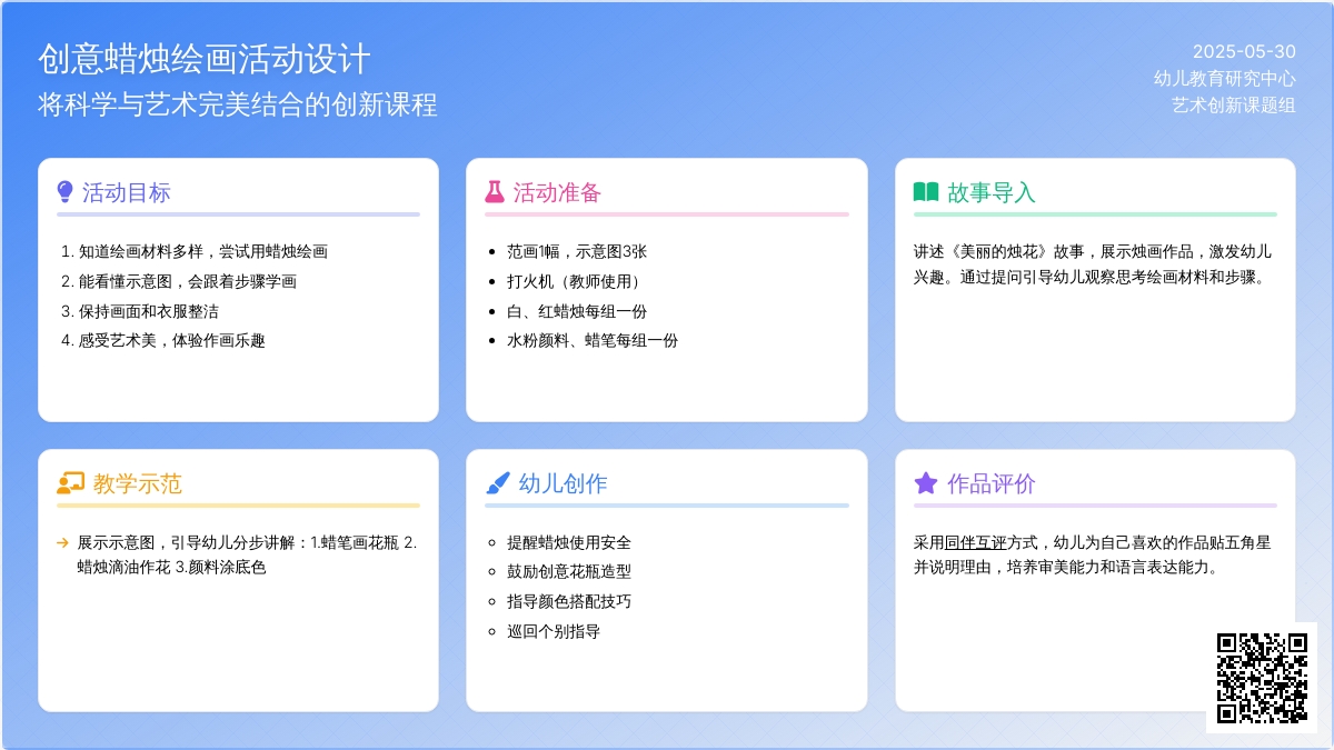 大班美术烛花教案