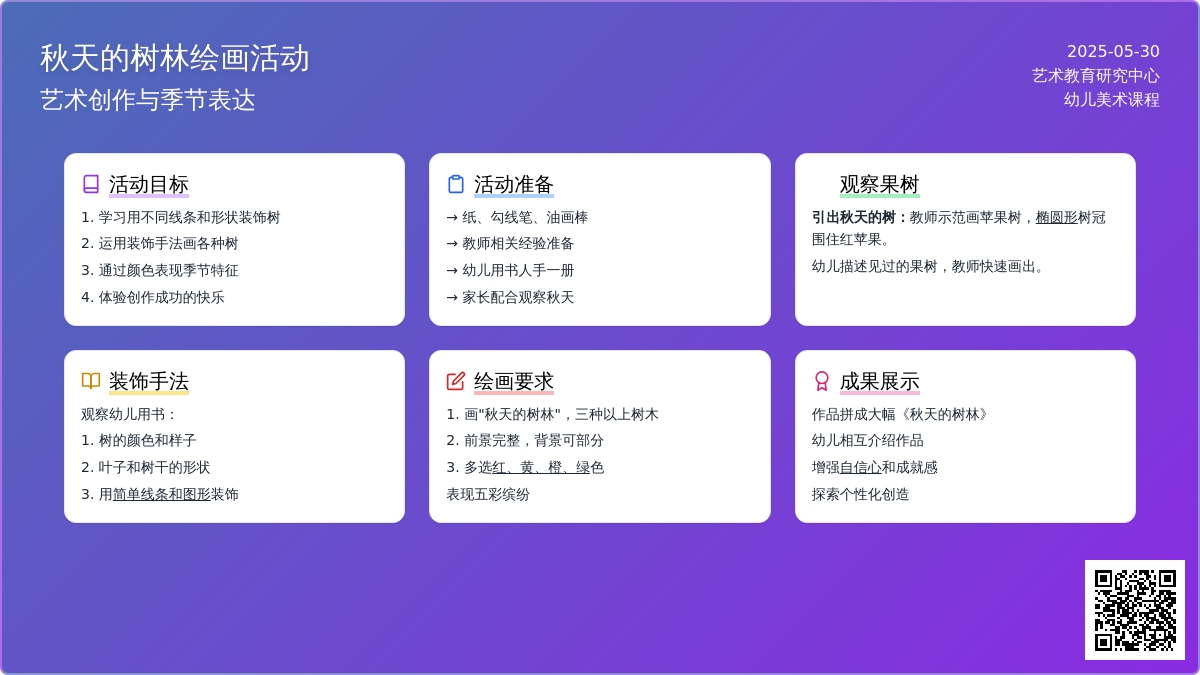 大班美术公开课美丽的树林教案反思